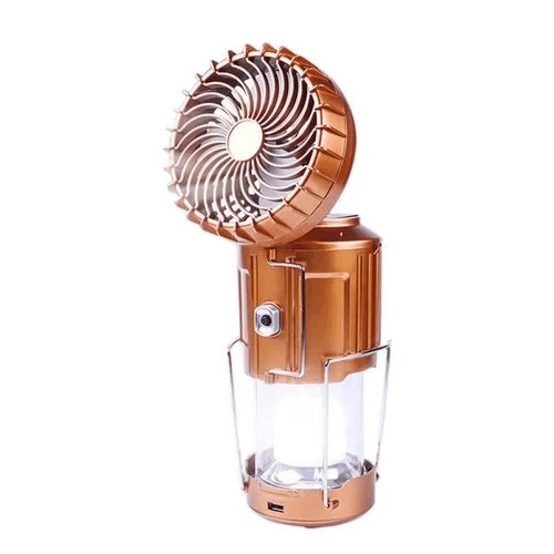 🔥Last Day Sale⏰⛺Portable Stretchable Solar Lithium Battery Electric Fan + Emergency Light