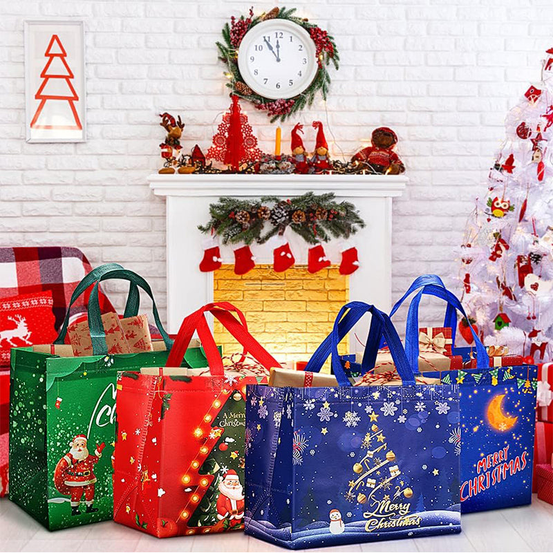 ♻️[El mejor regalo para niños] ♻️🎁Víspera de Todos los Santos & Bolsa de tela no tejida para dulces navideños🎁