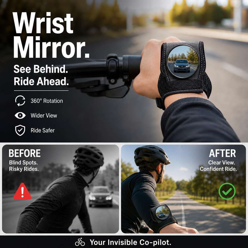 🔥Limited Time Promotion 50% OFF🔥Bicycle Wrist Safety Rear-View Mirror