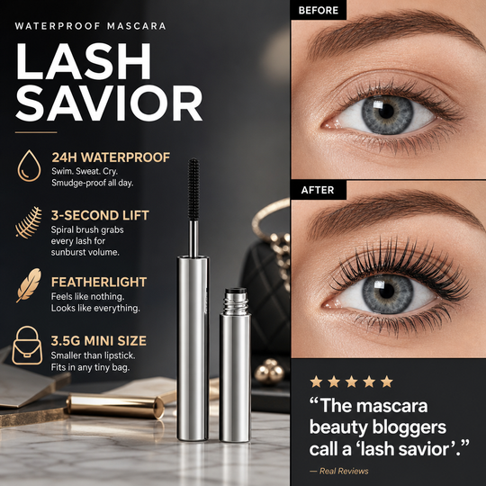 🌟LAST DAY SALE: ONLY ￡6.99!!🎁✨ Waterproof Curling & Lengthening Mascara ✨