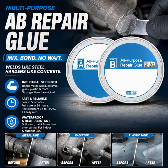 🔥 Limited-time Offer:50% OFF | AB Super Glue: Brings broken items back to life – strong yet flexible, won’t crack!