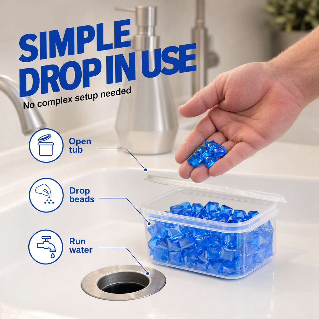 🎁 30% OFF🚿 Household Drain Freshener & Cleaner ✨ Removes Buildup, Neutralizes Odors & Helps Keep Drains Flowing Smoothly 🏡💧