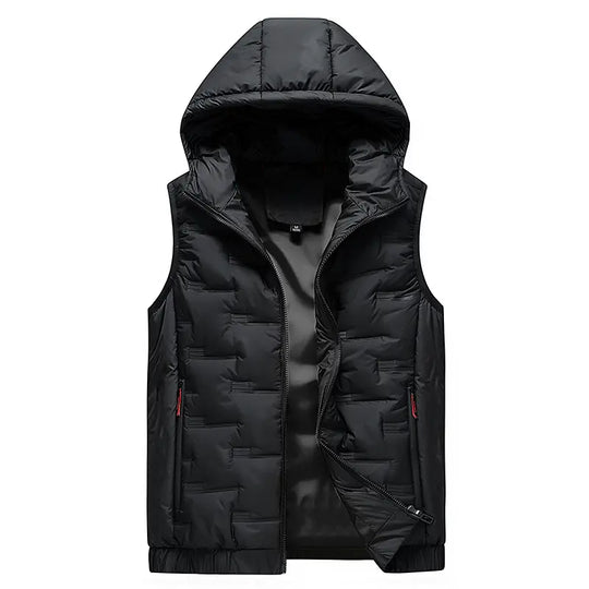🔥 Layer More, Move Freely | Men's Lightweight Hooded Zip-Up Vest