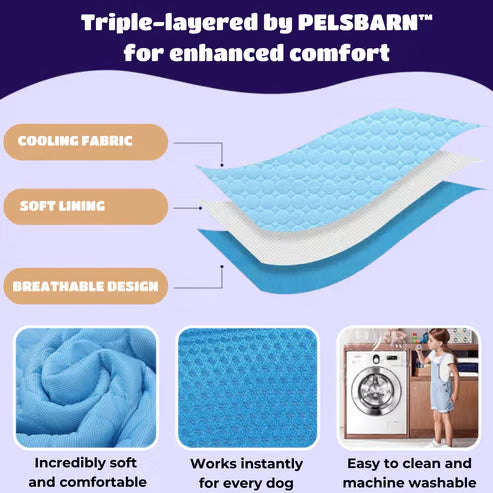 🧊 50% OFF TODAY! 🐶 Dog Cooling Mat (4X Cooling Effect) ✨ Instant Heat Relief & All-Day Summer Comfort for Pets ☀️🐾