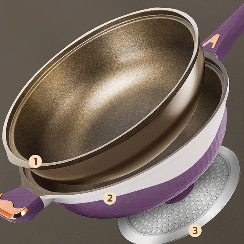 🍳🔥 Non-Stick Pan with Steamer Basket - Healthy Cooking without Oil, Even Heat Distribution for Perfect Results Every Time ✨