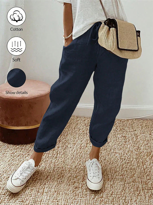 👖 20% OFF NOW ! ⚡ Casual Cotton and Linen Pants for Women – Skin-friendly Breathable, Loose Fit & All-match Daily Wear Design ☁️