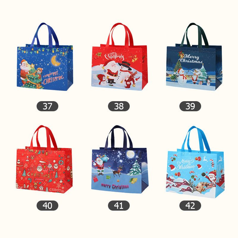 ♻️[El mejor regalo para niños] ♻️🎁Víspera de Todos los Santos & Bolsa de tela no tejida para dulces navideños🎁