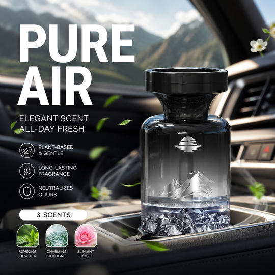 💞50K+ SOLD!🚗🌿110ml Long-Lasting Car Air Freshener – Natural plant extracts, eliminates smoke & pet odours. Weeks of freshness. Mountain design. Breath easy! 💨✨