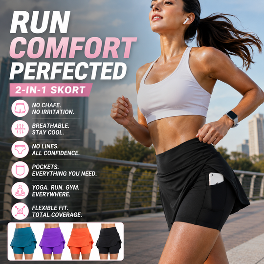 💥 Last Day! Special Sale – 30% OFF 👚Anti-Chafing Active Skort – Super soft and comfortable🔥