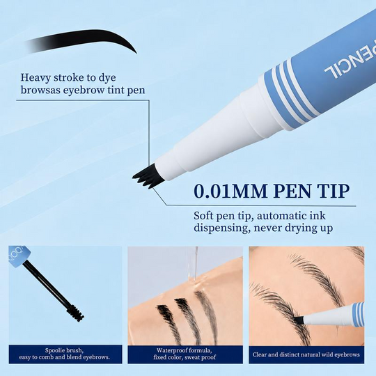 💗BUY 1 GET 1 FREE!!🌿✨ Say Goodbye to Sparse, Uneven Brows – Dual-Tip 3D Microblading Eyebrow Pen for Natural, Long-Lasting Results! ✨