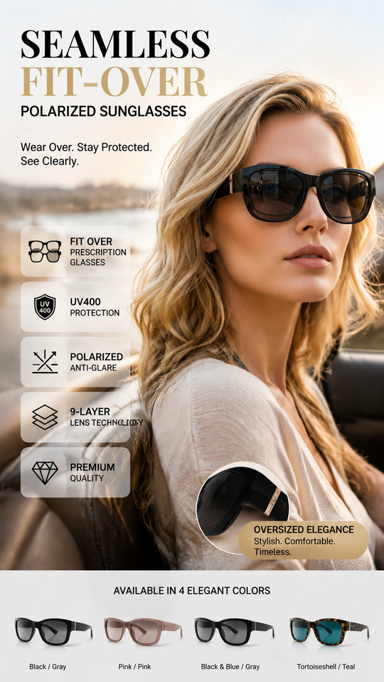 Large Sunglasses to Wear Over Glasses for Women