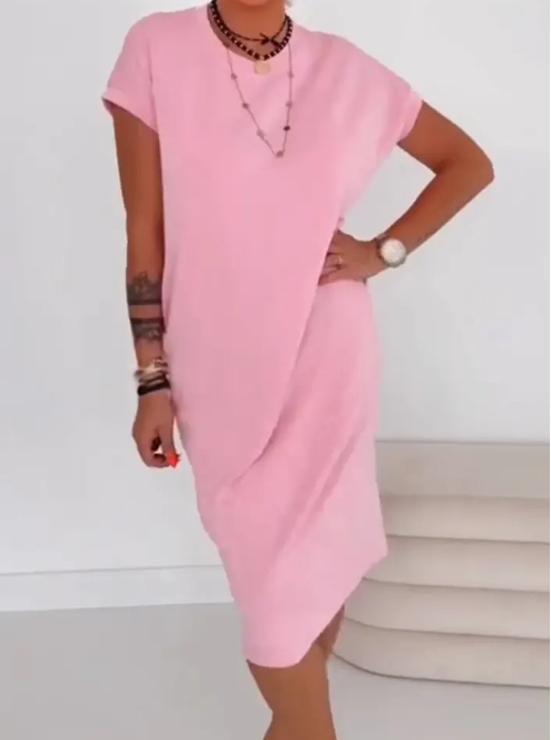🌺Summer Hot Sale 50% OFF💐Women's Casual Short Sleeve T-Shirt Dress