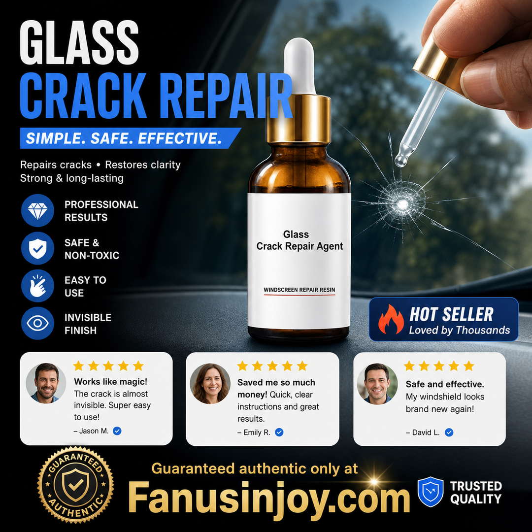 One drop fixes all glass cracks！🚗Glass Crack Repair Agent