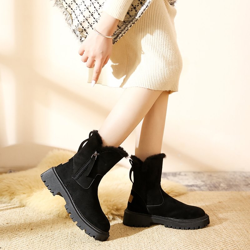 Botas de nieve de invierno de polar para mujer📢📢Venta flash⚡¡Termina en 3 horas!⏰⏰