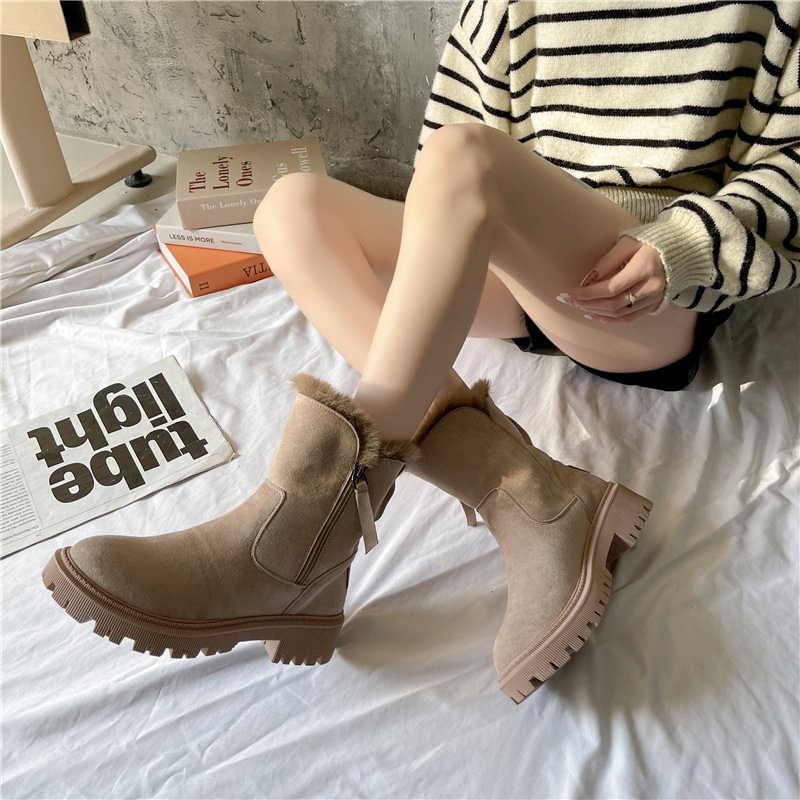 Botas de nieve de invierno de polar para mujer📢📢Venta flash⚡¡Termina en 3 horas!⏰⏰