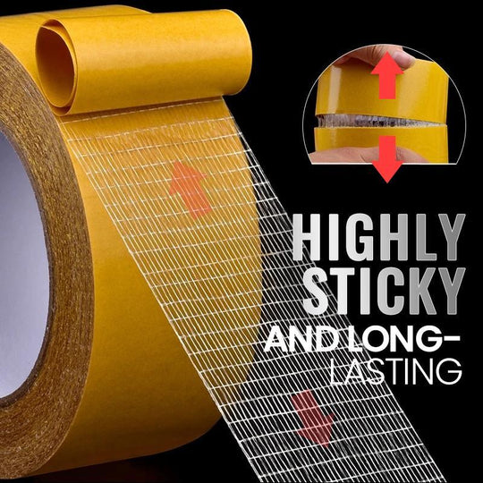 ⏳Time-Limited Special⏰Strong Self-Adhesive Double-Sided Fiberglass Mesh Tape