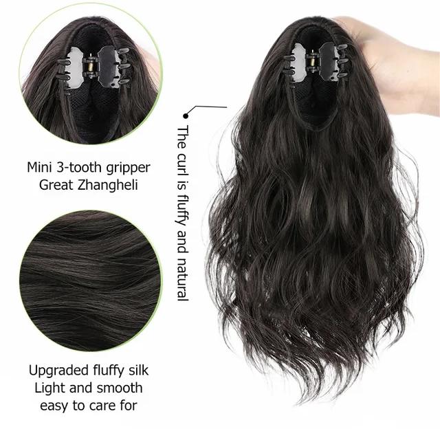 🎁Time-Sensitive Exclusive Deal! ✨Curly Wig High Ponytail with claw clip