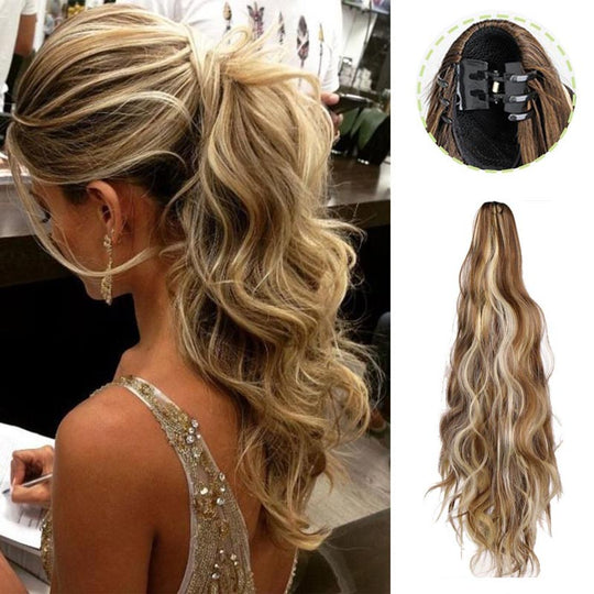 🎁Time-Sensitive Exclusive Deal! ✨Curly Wig High Ponytail with claw clip