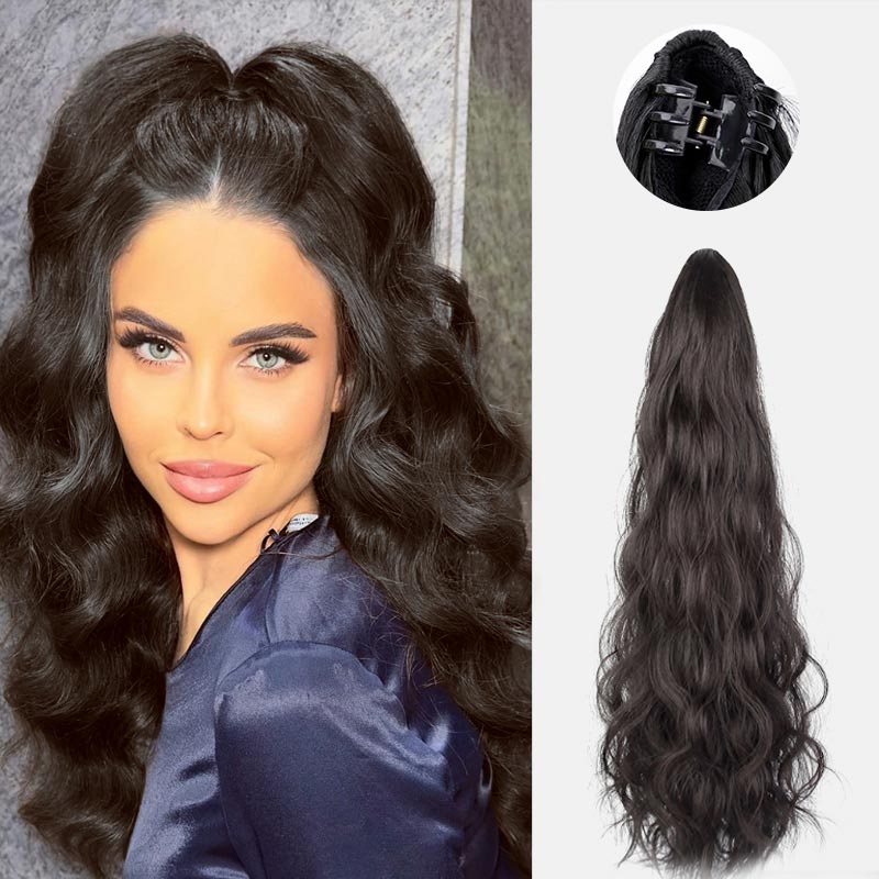 🎁Time-Sensitive Exclusive Deal! ✨Curly Wig High Ponytail with claw clip