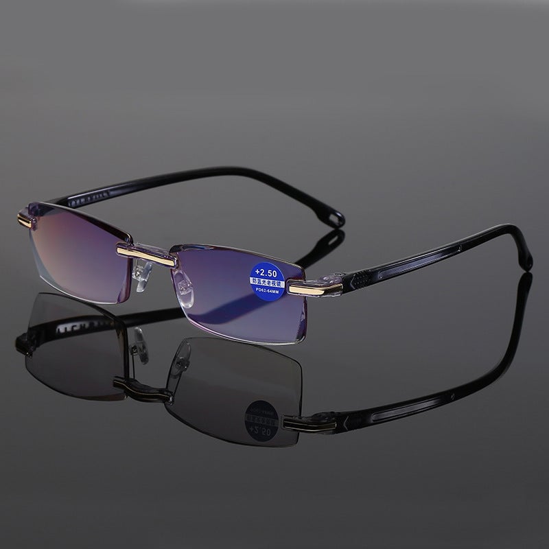 🏆👓Sapphire high hardness anti-blue progressive Far And Near Dual-Use Reading Glasses