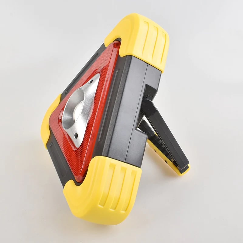 3-in-1 Solar Emergency Triangle Light – Super Bright, Power Bank & 4 Modes for Roadside Safety ⚡