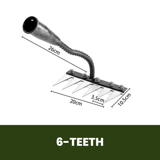 🌿 50% OFF NOW! 🧤 5/6/7/8 Weed Rakes with Carbon Steel Garden Tines – Durable, Ergonomic Grip & Efficient Weeding 🌱