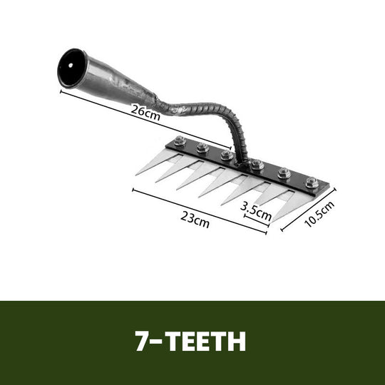 🌿 50% OFF NOW! 🧤 5/6/7/8 Weed Rakes with Carbon Steel Garden Tines – Durable, Ergonomic Grip & Efficient Weeding 🌱