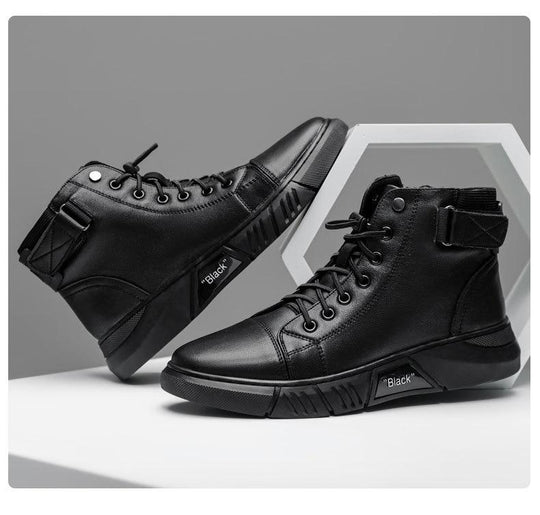 🎁 Hot Sale 49% OFF 🔥MARTINI' BLACK LEATHER BOOTS