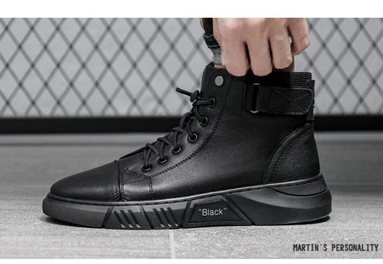 🎁 Hot Sale 49% OFF 🔥MARTINI' BLACK LEATHER BOOTS
