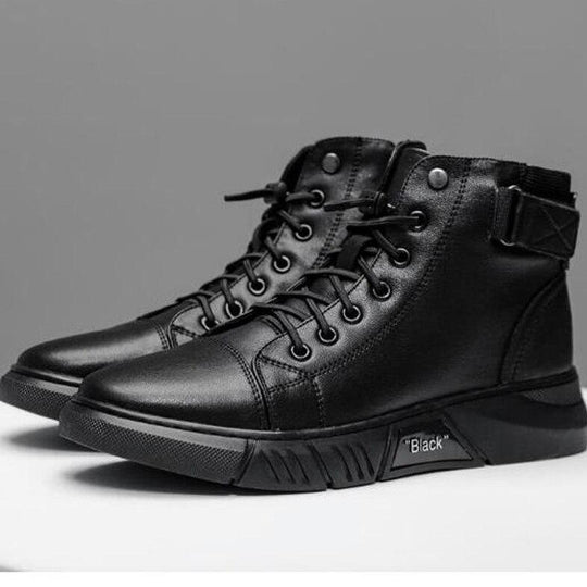 🎁 Hot Sale 49% OFF 🔥MARTINI' BLACK LEATHER BOOTS