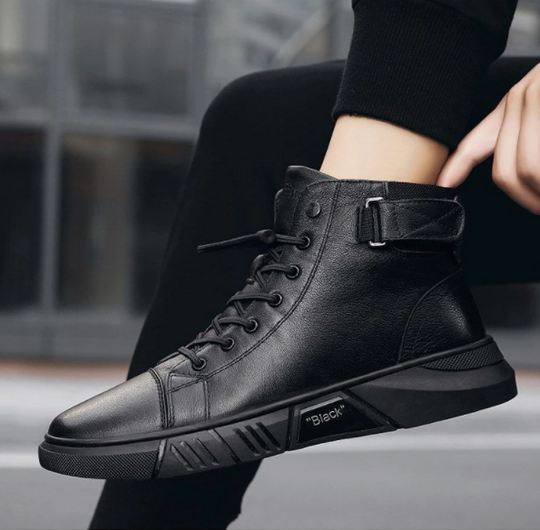 🎁 Hot Sale 49% OFF 🔥MARTINI' BLACK LEATHER BOOTS