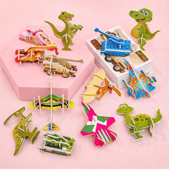 🧩 WEIHNACHTSANGEBOT 50% RABATT! ✨ Erzieherisches 3D-Cartoon-Puzzle - 57-teilig mit leuchtenden Farben für kreatives Lernen bei Kindern 🎨👧