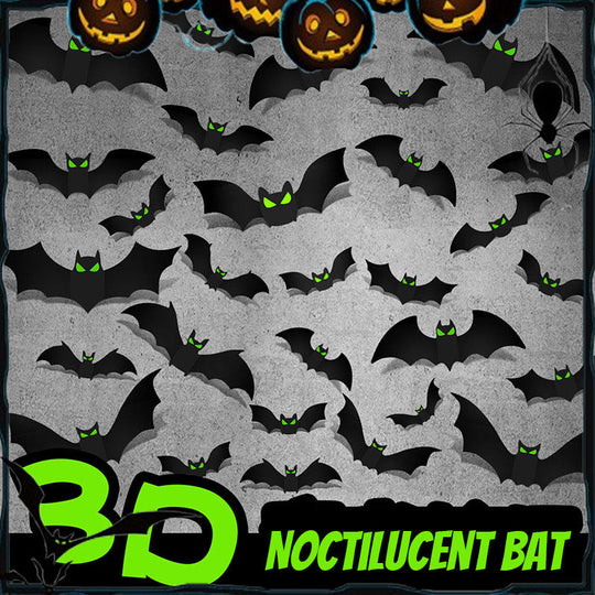 Set di adesivi per decorazioni per pipistrelli 3d di Halloween