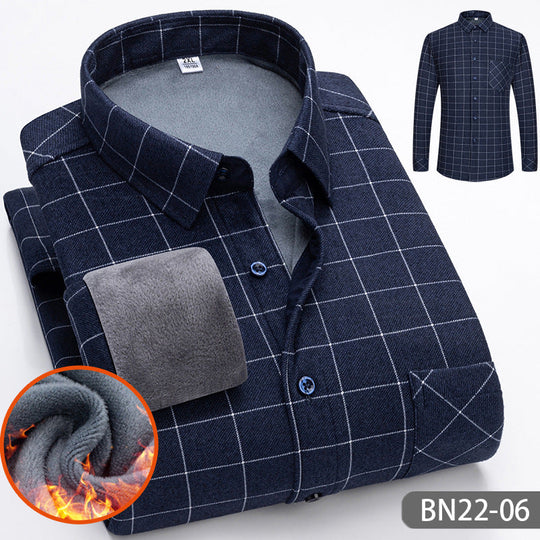⏳Limited-time 50% off⏰Autumn/Winter Men's Casual Thickened Warm Shirts👔