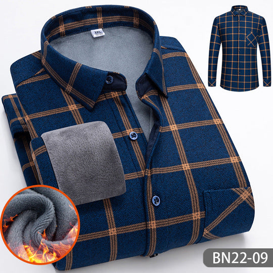 ⏳Limited-time 50% off⏰Autumn/Winter Men's Casual Thickened Warm Shirts👔