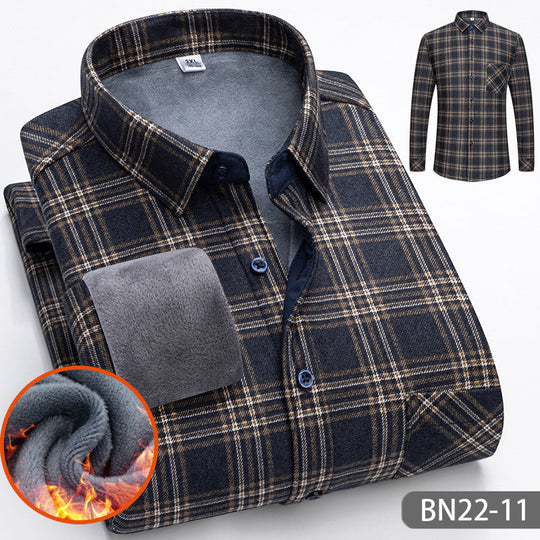 ⏳Limited-time 50% off⏰Autumn/Winter Men's Casual Thickened Warm Shirts👔