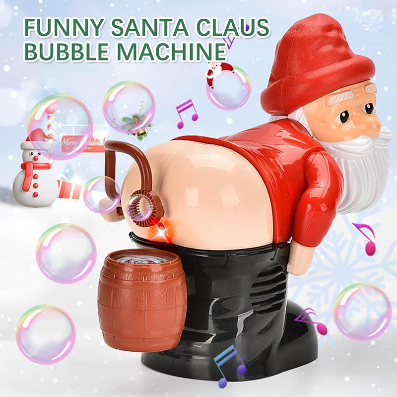 🎅Großer Weihnachtsverkauf – Exquisite Geschenkbox🎁Lustige Seifenblasenmaschine mit Weihnachtsmann-Motiv