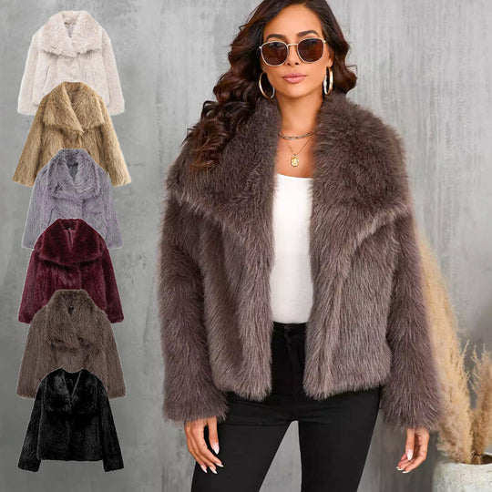 🔥🖤Que dois-je porter demain ?🔥🔥Manteau en fourrure pour femme en prévente d'hiver🔥Livraison gratuite