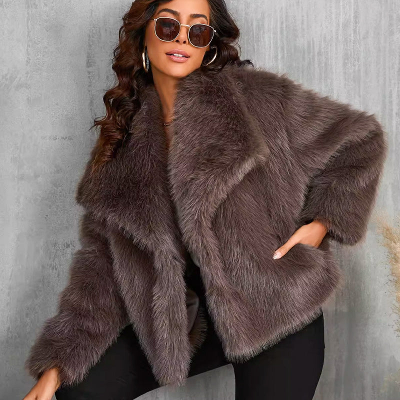 🔥🖤Que dois-je porter demain ?🔥🔥Manteau en fourrure pour femme en prévente d'hiver🔥Livraison gratuite