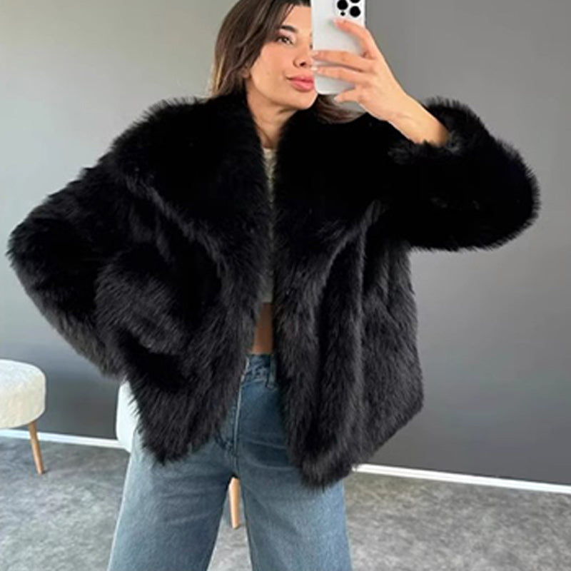🔥🖤Que dois-je porter demain ?🔥🔥Manteau en fourrure pour femme en prévente d'hiver🔥Livraison gratuite