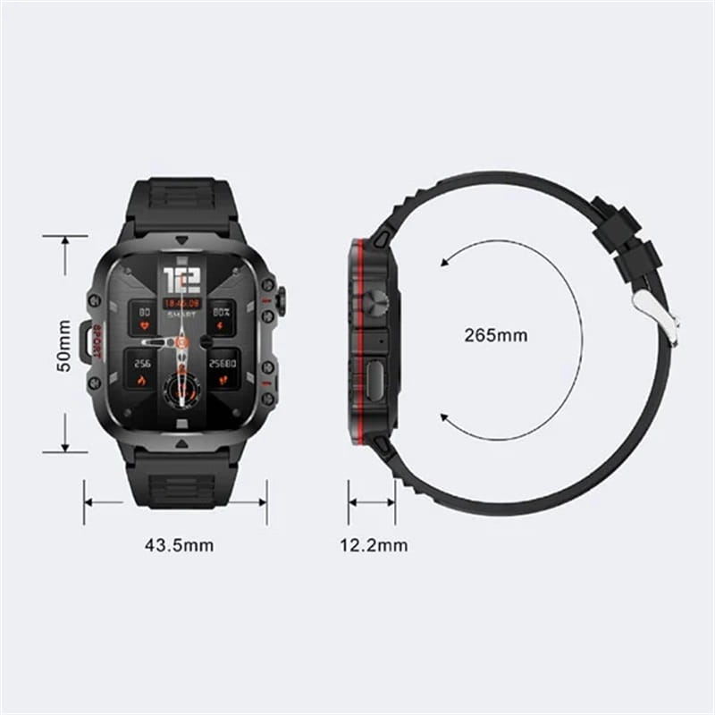 📢📢49% OFF !! ⏰Rugged Outdoor Smart Watch - 100+ Sports Modes