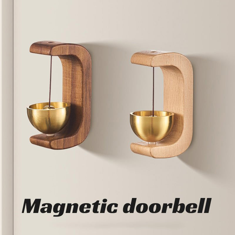 🌸50% OFF NOW!🎐 Magnetic wooden wind chime - works as a doorbell & decoration, handmade feel, soft chime & perfect for front door, balcony & garden 🌿