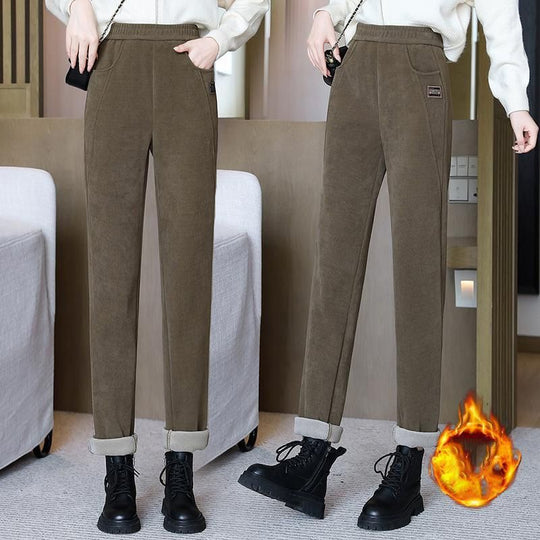 🎁Hot Sale 50% OFF⏳Women's High-waist Warm Faux Fleece-lined Pants