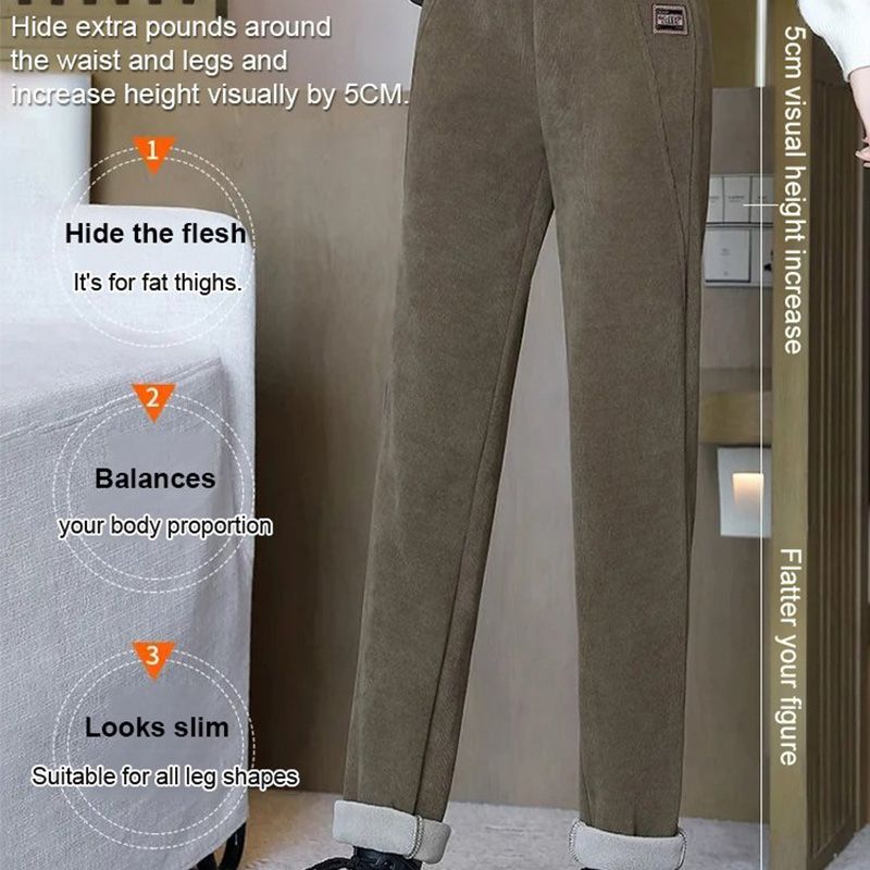 🎁Hot Sale 50% OFF⏳Women's High-waist Warm Faux Fleece-lined Pants