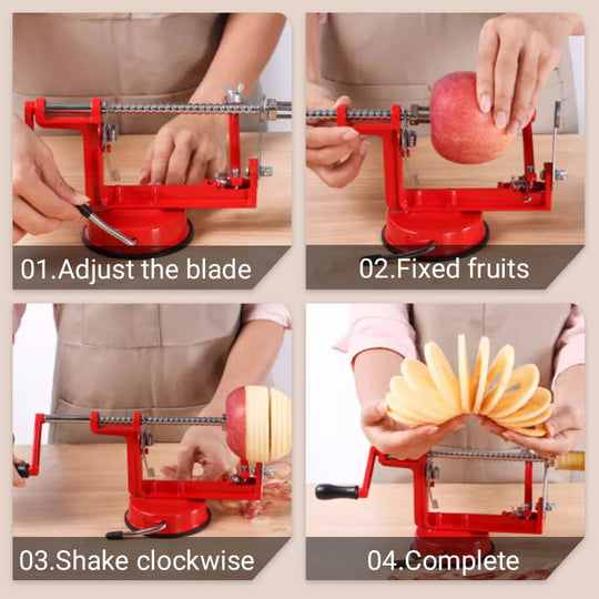 Peeler à manivelle de 3 en 1