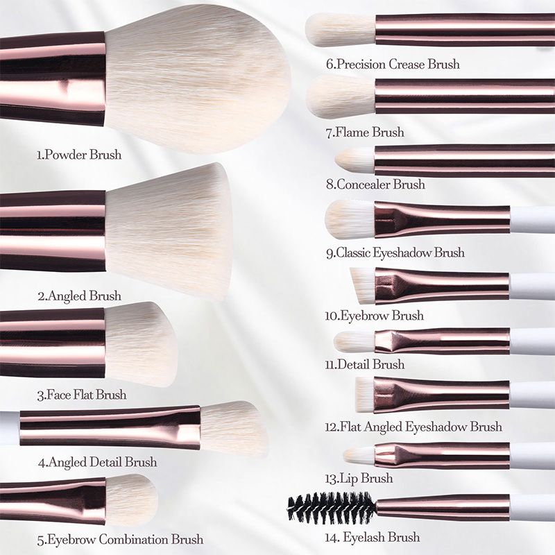🔥 Gran venta 50% de descuento🌈Juego de brochas de maquillaje de viaje con espejo con luz LED