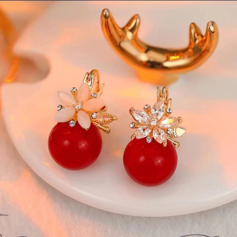 ⏳Sconto limitato del 50%⏰Delicati orecchini di perle a forma di fiore🍒