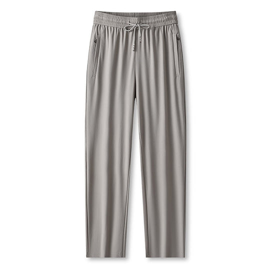 Ice Feel Quick-Dry Athletic Pants – Cooling Fabric, Loose Fit & Moisture-Wicking (M–4XL) 🌿👖