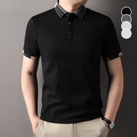 🔥Venta caliente - 50% de descuento🔥Camisa ligera de manga corta con cuello para hombre👔