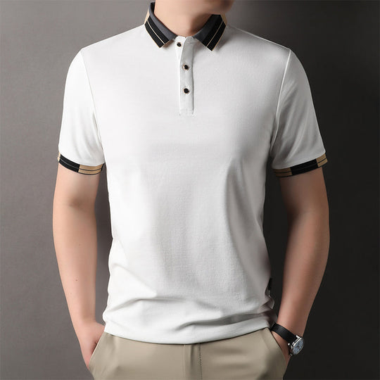 🔥Venta caliente - 50% de descuento🔥Camisa ligera de manga corta con cuello para hombre👔
